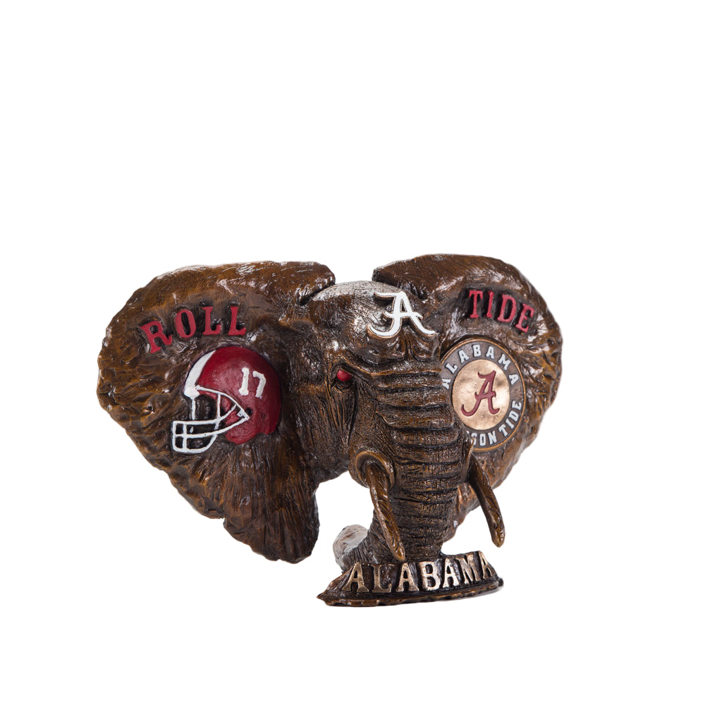 Alabama Crimson Tide Cast Bronze Elephant Statue alternate view 2