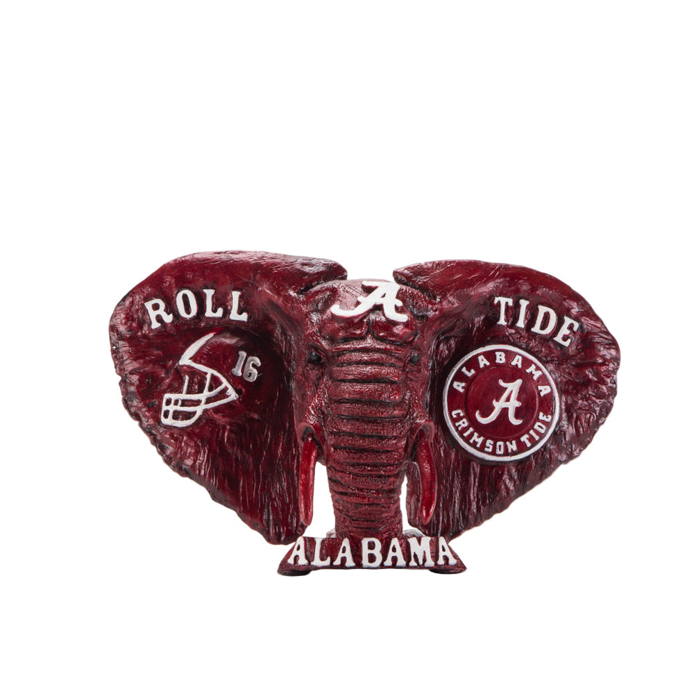 Alabama Crimson Tide Cast Bronze Elephant in Crimson alternate view 5