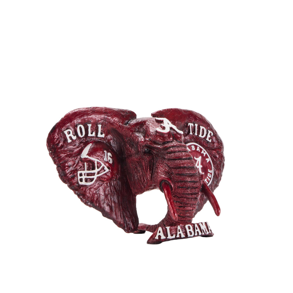 Alabama Crimson Tide Cast Bronze Elephant in Crimson alternate view 7