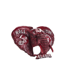 Alabama Crimson Tide Cast Bronze Elephant in Crimson alternate view 7