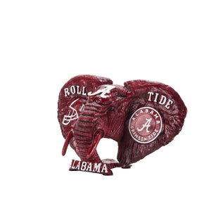 Alabama Crimson Tide Cast Bronze Elephant in Crimson alternate view 3