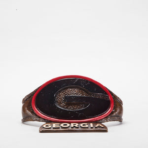 Georgia Bulldogs Cast Bronze G Belt Sculpture alternate view 6