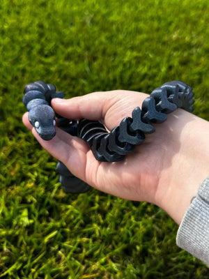 Color Shift Snake 3D Printed Fidget Toy | Large Reptile Sensory Toy by Mushroom Lady Co, paper gift detail photo 13