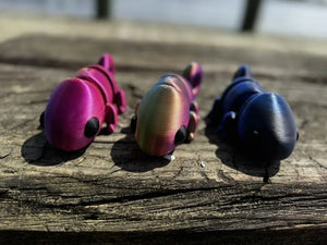 Color-Shifting Chameleon 3D Printed Fidget Toy | Large Sensory Toy by Mushroom Lady Co, paper gift main product photo
