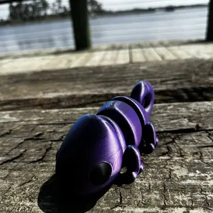 Color-Shifting Chameleon 3D Printed Fidget Toy | Large Sensory Toy by Mushroom Lady Co, paper gift detail photo 3