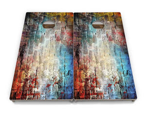 Colorful Brick Cornhole Boards - Professional Tournament Series by Cornhole Solutions, custom cornhole board detail photo 4