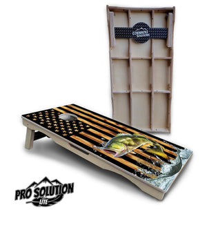 Colorful Deer & Fish Cornhole Boards - Pro Solution Lite Series by Cornhole Solutions, custom cornhole board detail photo 4