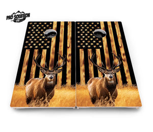 Colorful Deer & Fish Cornhole Boards - Pro Solution Lite Series by Cornhole Solutions, custom cornhole board detail photo 8