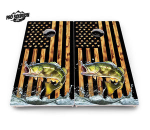 Colorful Deer & Fish Cornhole Boards - Pro Solution Lite Series by Cornhole Solutions, custom cornhole board detail photo 9