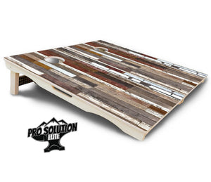 Colorful Planks Cornhole Boards - Pro Solution Elite Series by Cornhole Solutions, custom cornhole board detail photo 5