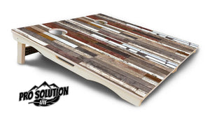 Colorful Planks Cornhole Boards - Pro Solution Lite Series by Cornhole Solutions, custom cornhole board detail photo 4