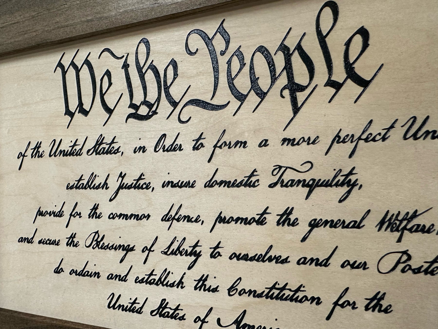 We The People Constitution Gun Concealment Furniture - Handcrafted Hidden Gun Storage Wall Decor - Hidden Safe Furniture with Magnetic Lock for Quick by Bellewood Designs