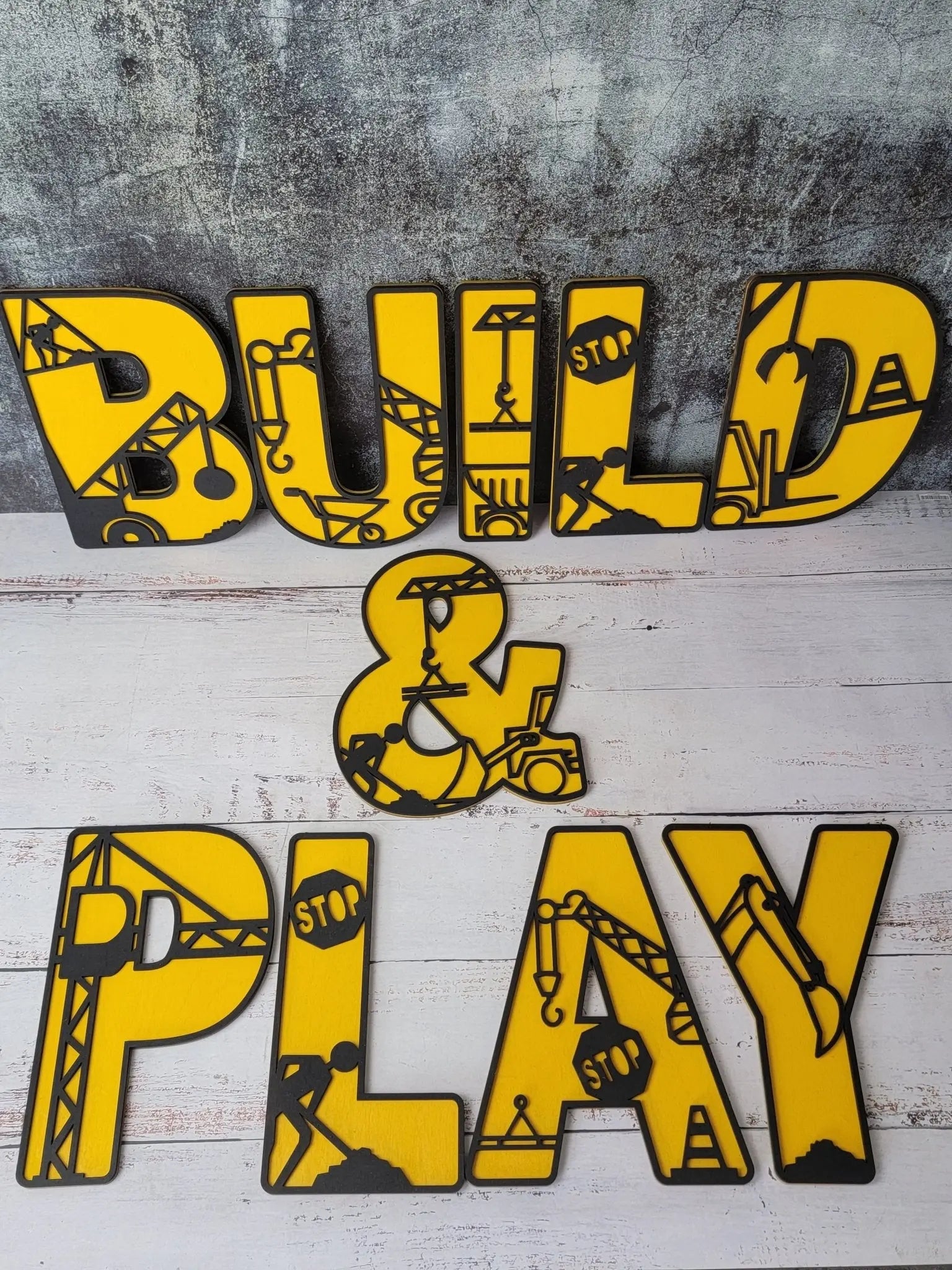Construction Letters by EverLee Creations, Southern home decor detail photo 2