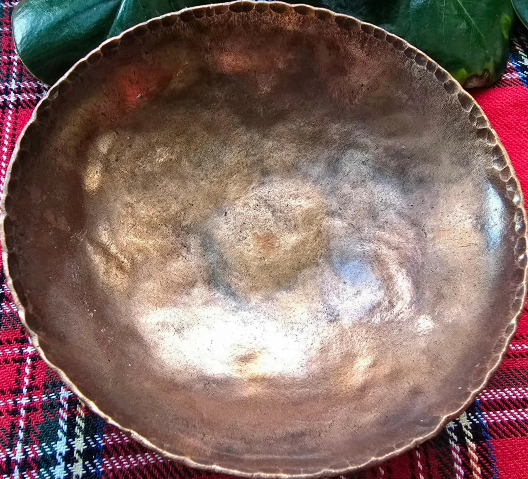 Copper Bowl by Redbeard's Forge LLC, Southern home decor detail photo 6