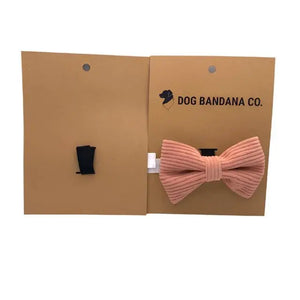 Corduroy Pet Bow Tie by Dog Bandana Co., pet accessory detail photo 2