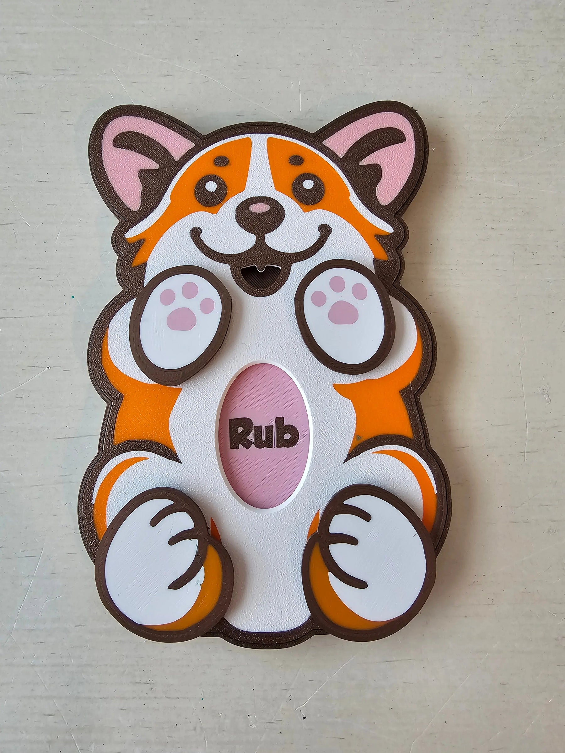 The Tween Space Corgi Belly Rub Toy — Interactive Sensory Fidget | 3D Printed by The Tween Space, Southern food gift detail photo 2