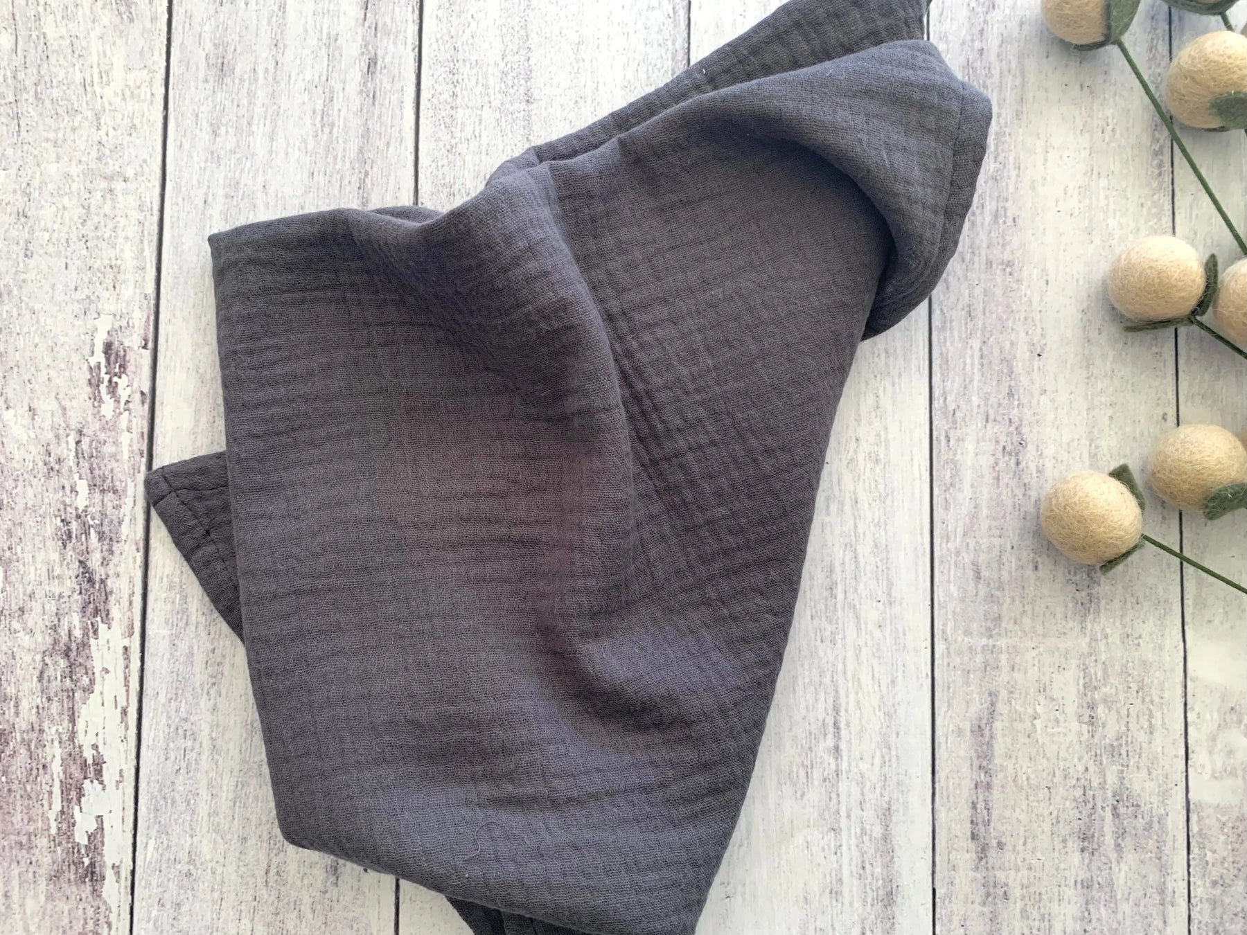 Cotton Crinkle Cloth Napkins, set of four by Dot and Army, cloth napkins detail photo 8