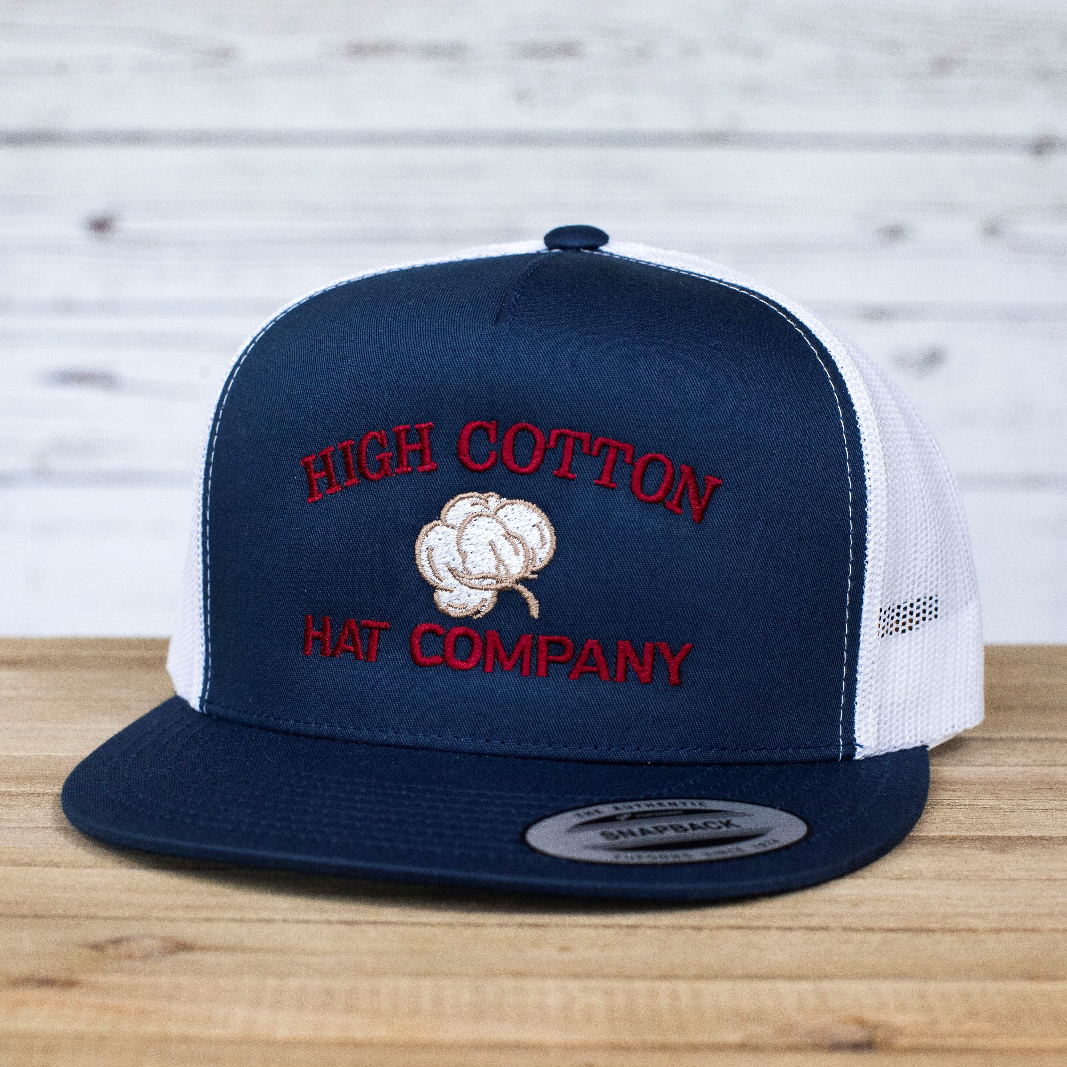 Cotton Top Flat Bill Hat by High Cotton Hat Co in Texas