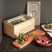 Countertop Compost Bin - Noaway© in Magnolia Wood and Stainless Steel by Alabama Sawyer, Southern lifestyle apparel detail photo 3
