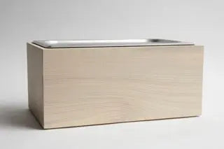 Countertop Compost Bin - Noaway© in Magnolia Wood and Stainless Steel by Alabama Sawyer, Southern lifestyle apparel detail photo 4