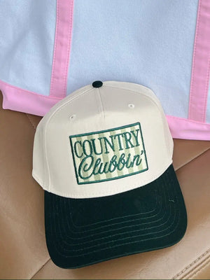 Country Clubbin' - Vintage Trucker Hat by KenzKustomz, Southern lifestyle apparel main product photo
