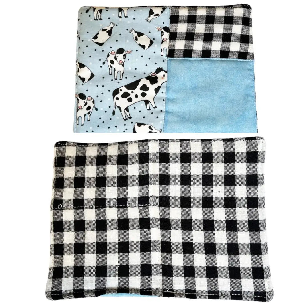 Cow mug rug by East Mississippi Creations, custom drinkware main product photo