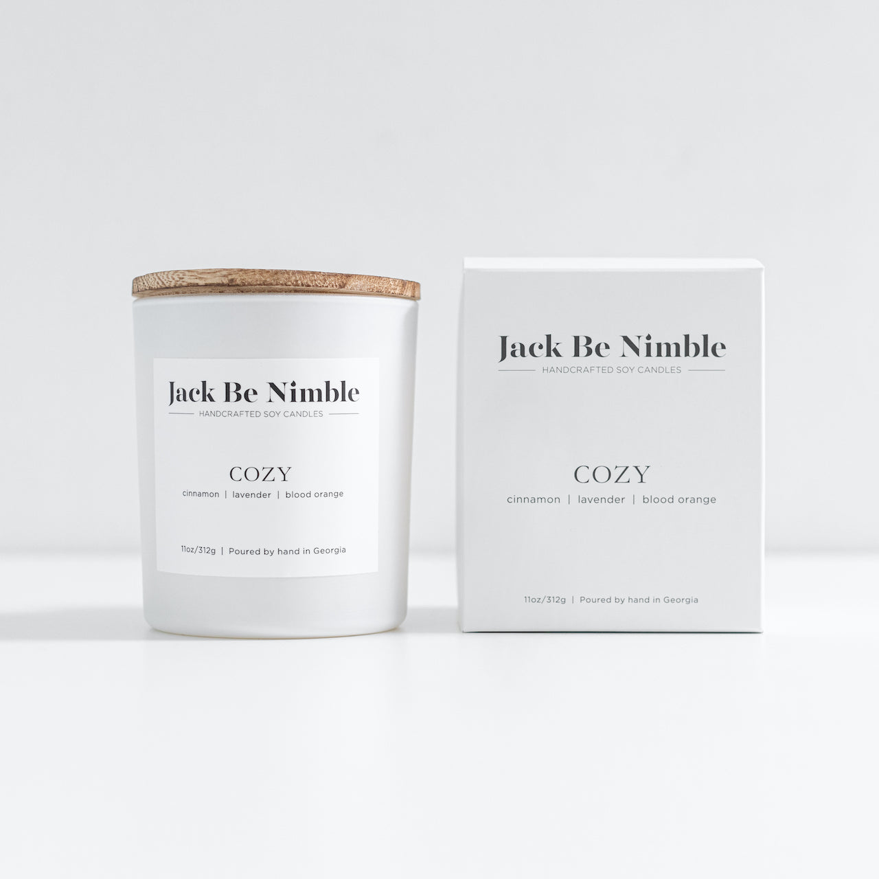 11 oz Cozy Soy Candle by Jack Be Nimble Candles image 1