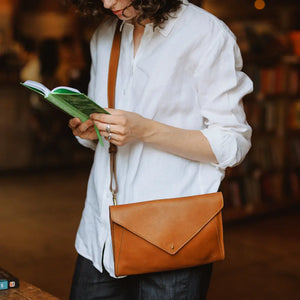 Craft & Forge Leather Crossbody Bag by Mission Mercantile Leather Goods, natural skincare main product photo