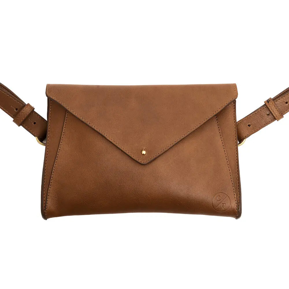 Craft & Forge Leather Crossbody Bag by Mission Mercantile Leather Goods, natural skincare detail photo 11