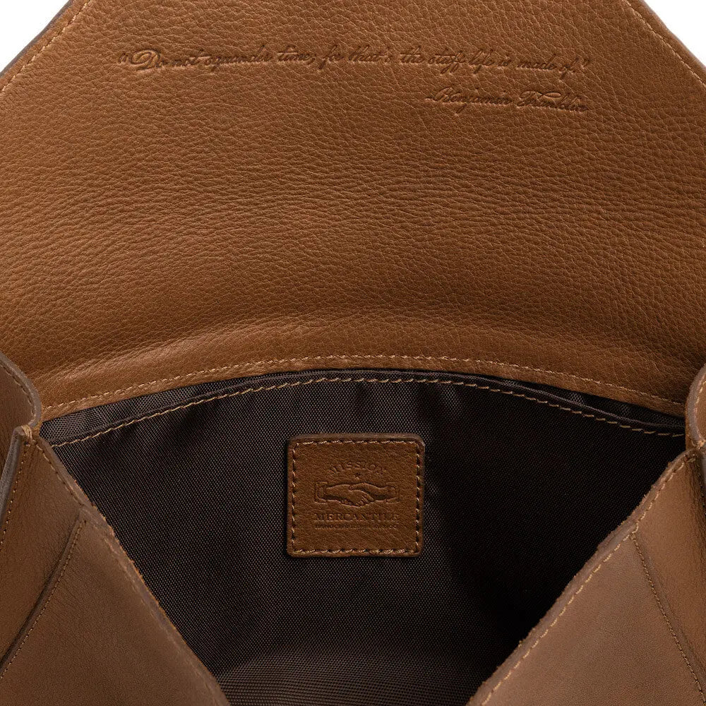 Craft & Forge Leather Crossbody Bag by Mission Mercantile Leather Goods, natural skincare detail photo 15