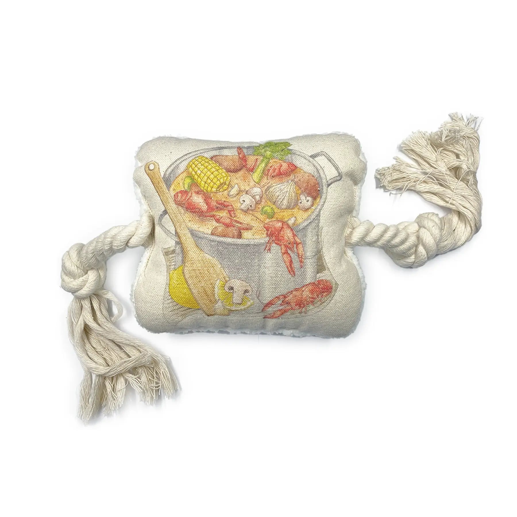 Crawfish Boil Dog Rope Toy by Nola Tawk, natural skincare main product photo