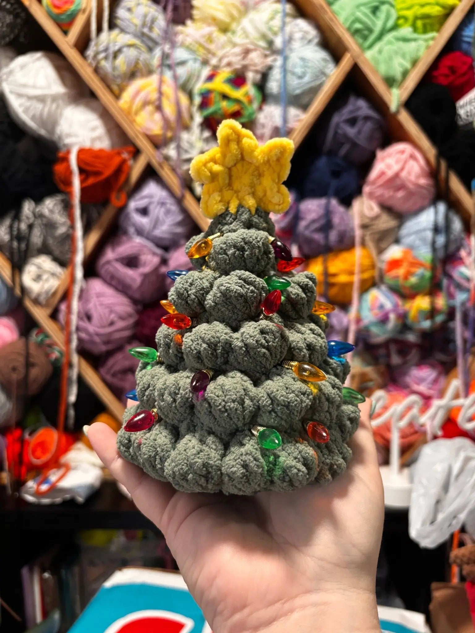 Crocheted Christmas Trees by Klassy Krafts, ornament detail photo 2
