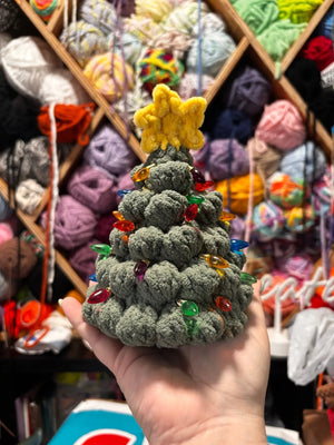 Crocheted Christmas Trees by Klassy Krafts, ornament detail photo 2