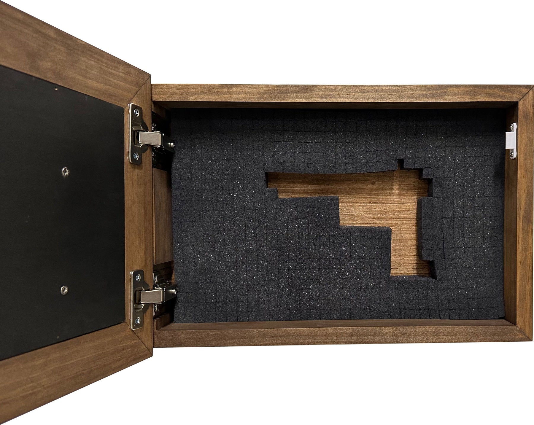 Decorative Gun Cabinet Wall-Mounted & Secure with a Cross and Exodus 22:2 - Gun safe To Securely Store Your Gun & Home Self Defense Gear by Bellewood Designs, Southern home decor