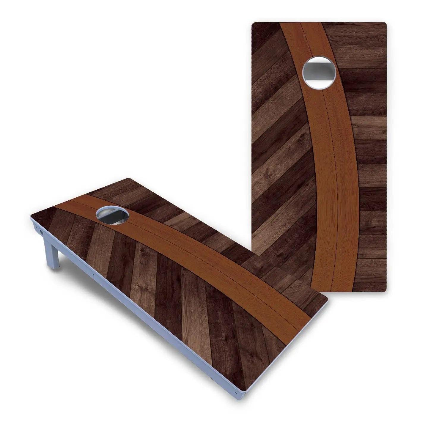 Curved Herringbone Cornhole Boards - All Weather Series by Cornhole Solutions, handmade jewelry detail photo 2
