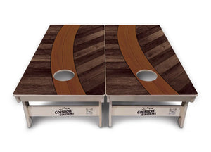 Curved Herringbone Cornhole Boards - Professional Tournament Series by Cornhole Solutions, handmade jewelry detail photo 2