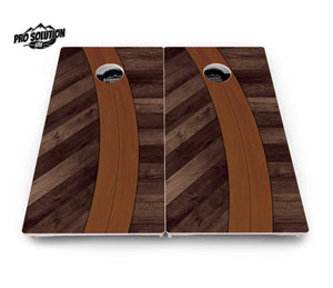 Curved Wood Cornhole Boards - Pro Solution Lite Series by Cornhole Solutions, custom cornhole board detail photo 3