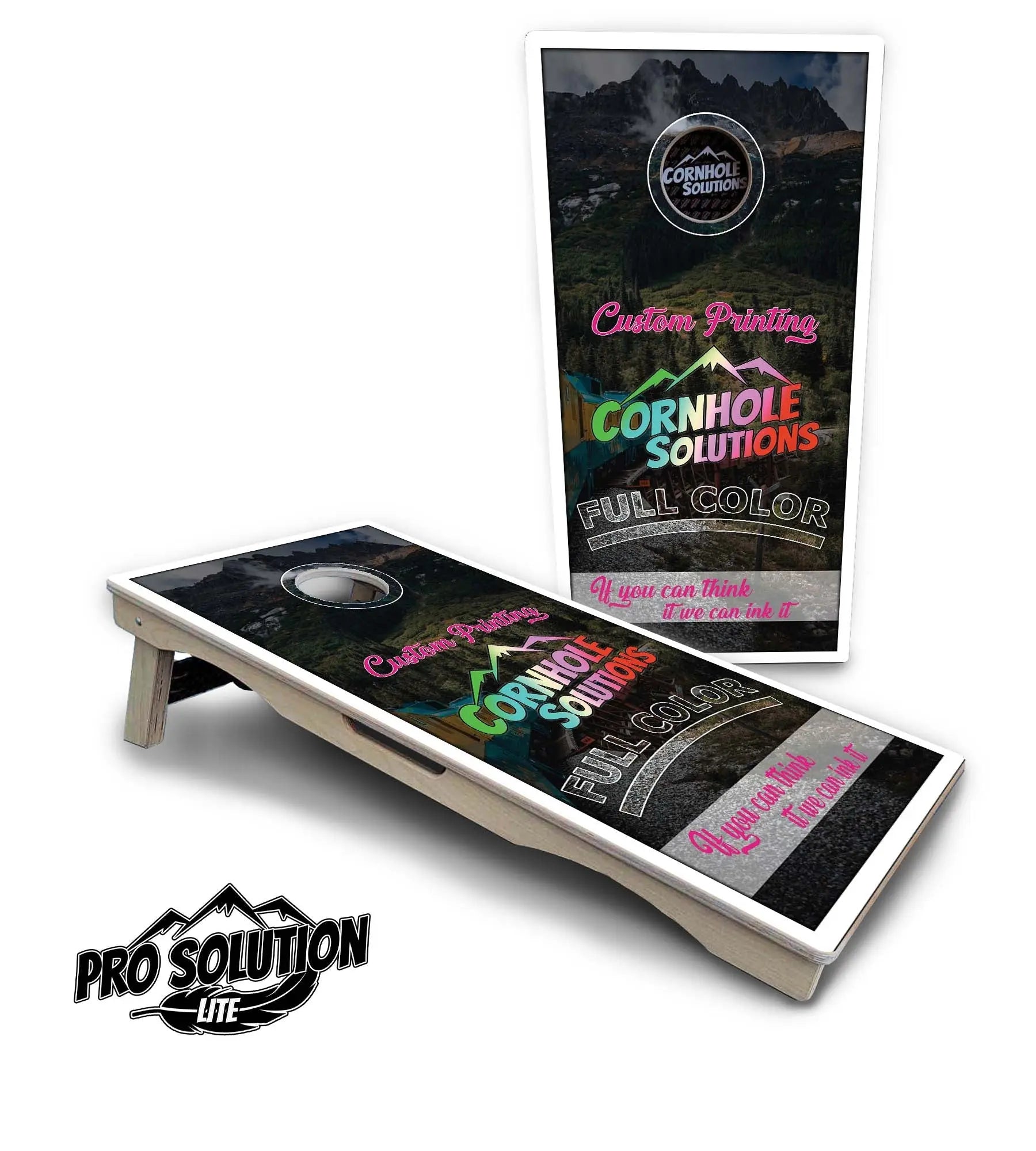 Custom Cornhole Boards - Pro Solution Lite Series by Cornhole Solutions, custom cornhole board detail photo 2