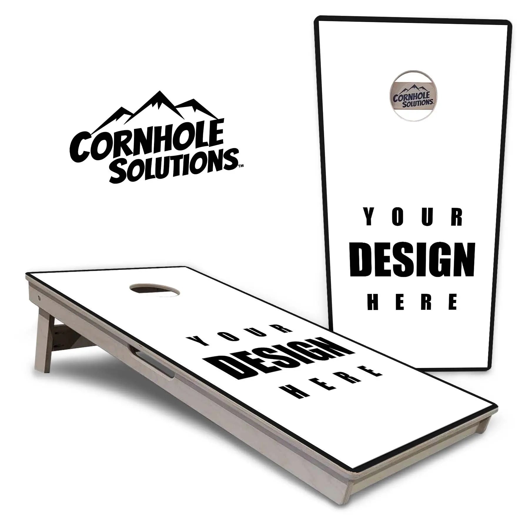 Custom Cornhole Boards - Professional Tournament Series by Cornhole Solutions, custom cornhole board main product photo