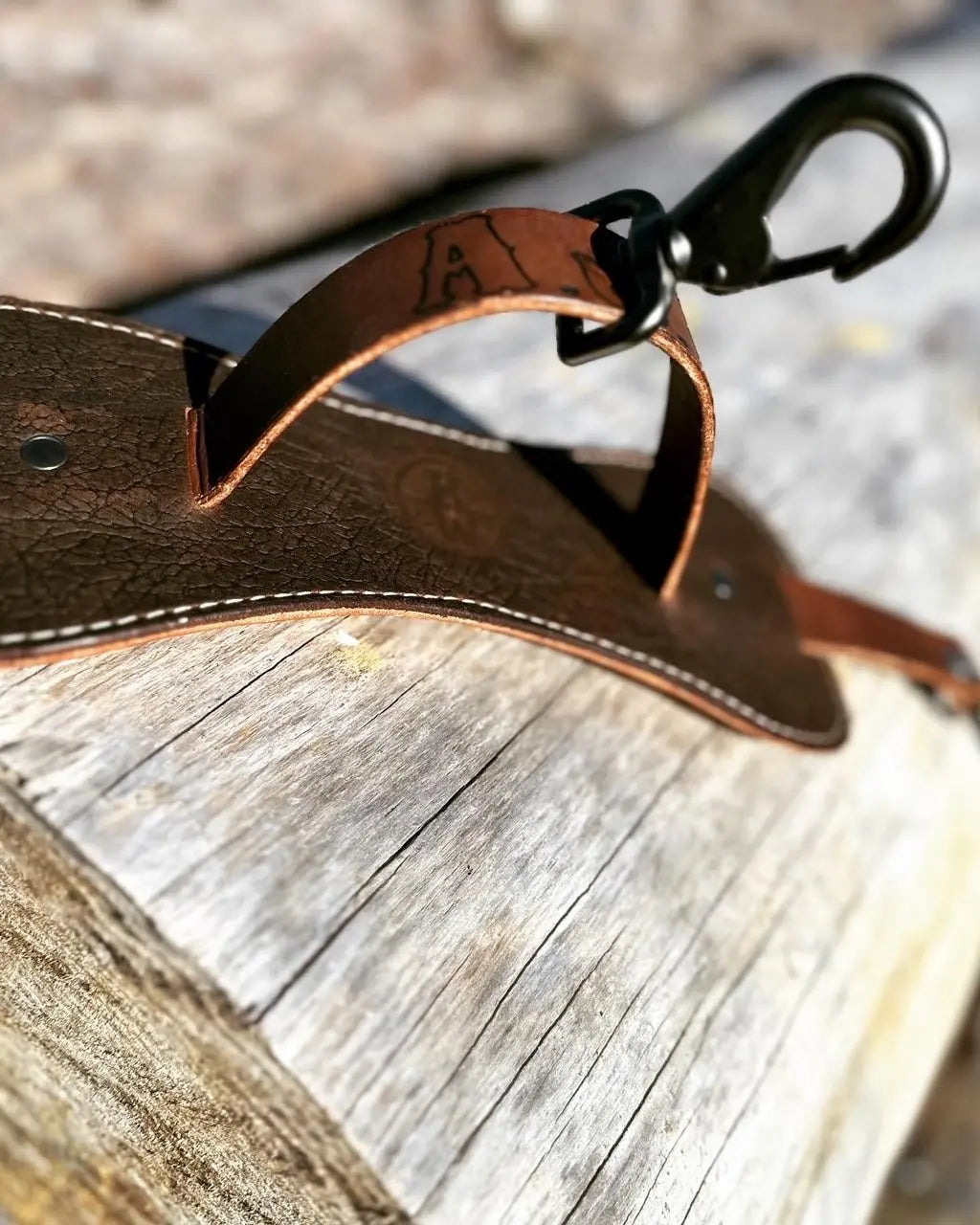 Custom Duck Lanyard by Kw Leatherworks, handmade leather goods detail photo 5