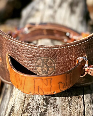 Custom Duck Lanyard by Kw Leatherworks, handmade leather goods detail photo 8
