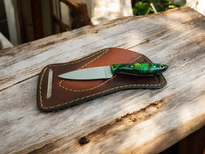 Custom Handmade Cowboy Knife – 7" Stainless Steel Blade by Damascus Knife Store, Damascus knife main product photo