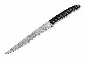 Handmade Damascus Steel Fillet Fishing Knife — Resin Handle
