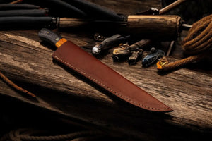 Custom Handmade Fillet Knife – 12.5" Stainless Steel by Damascus Knife Store, Damascus knife detail photo 2