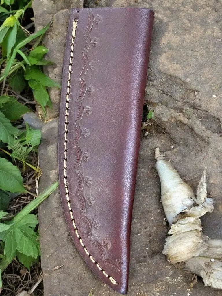Custom Handmade Hunting Knife – Damascus Steel Blade by Damascus Knife Store, Damascus knife detail photo 5