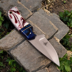 Custom Handmade Hunting Knife – High-Carbon Steel Blade by Damascus Knife Store, Damascus knife detail photo 4