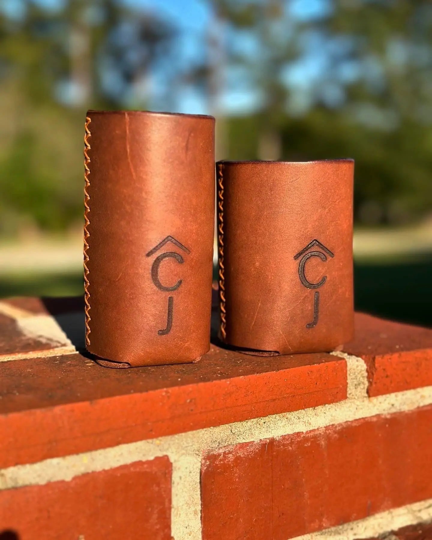 Custom Koozies by Kw Leatherworks, custom drinkware main product photo