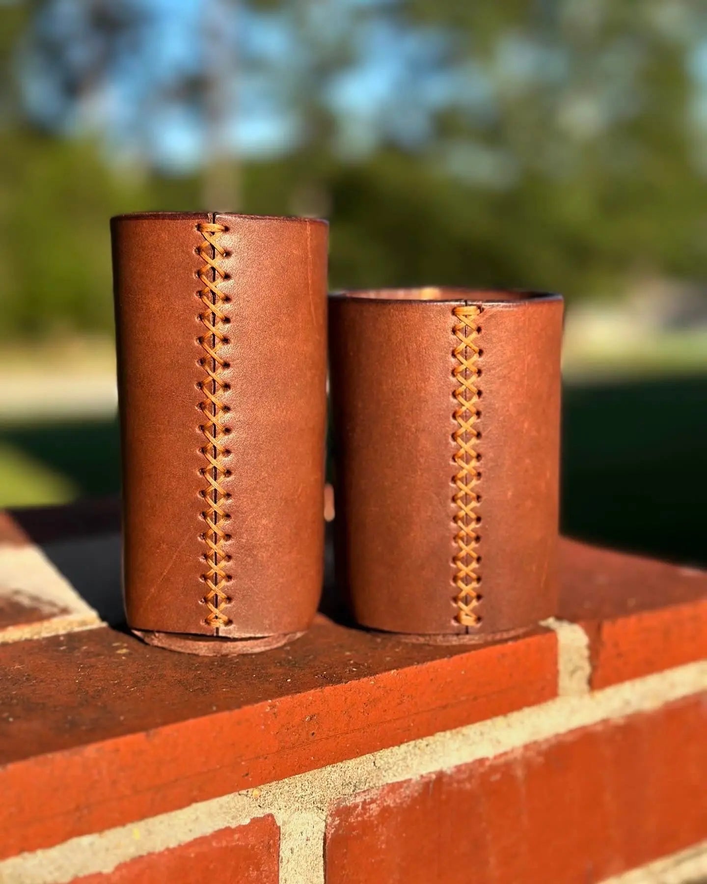 Custom Koozies by Kw Leatherworks, custom drinkware detail photo 2