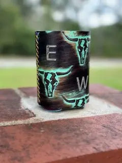 Custom Koozies by Kw Leatherworks, custom drinkware detail photo 8