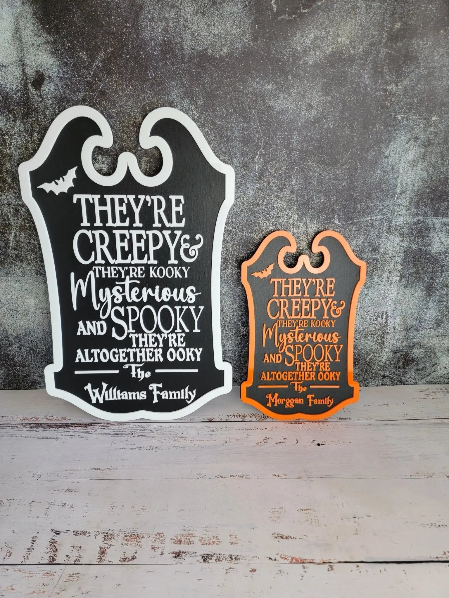 Custom Last Name Halloween Sign by EverLee Creations, Southern home decor detail photo 2